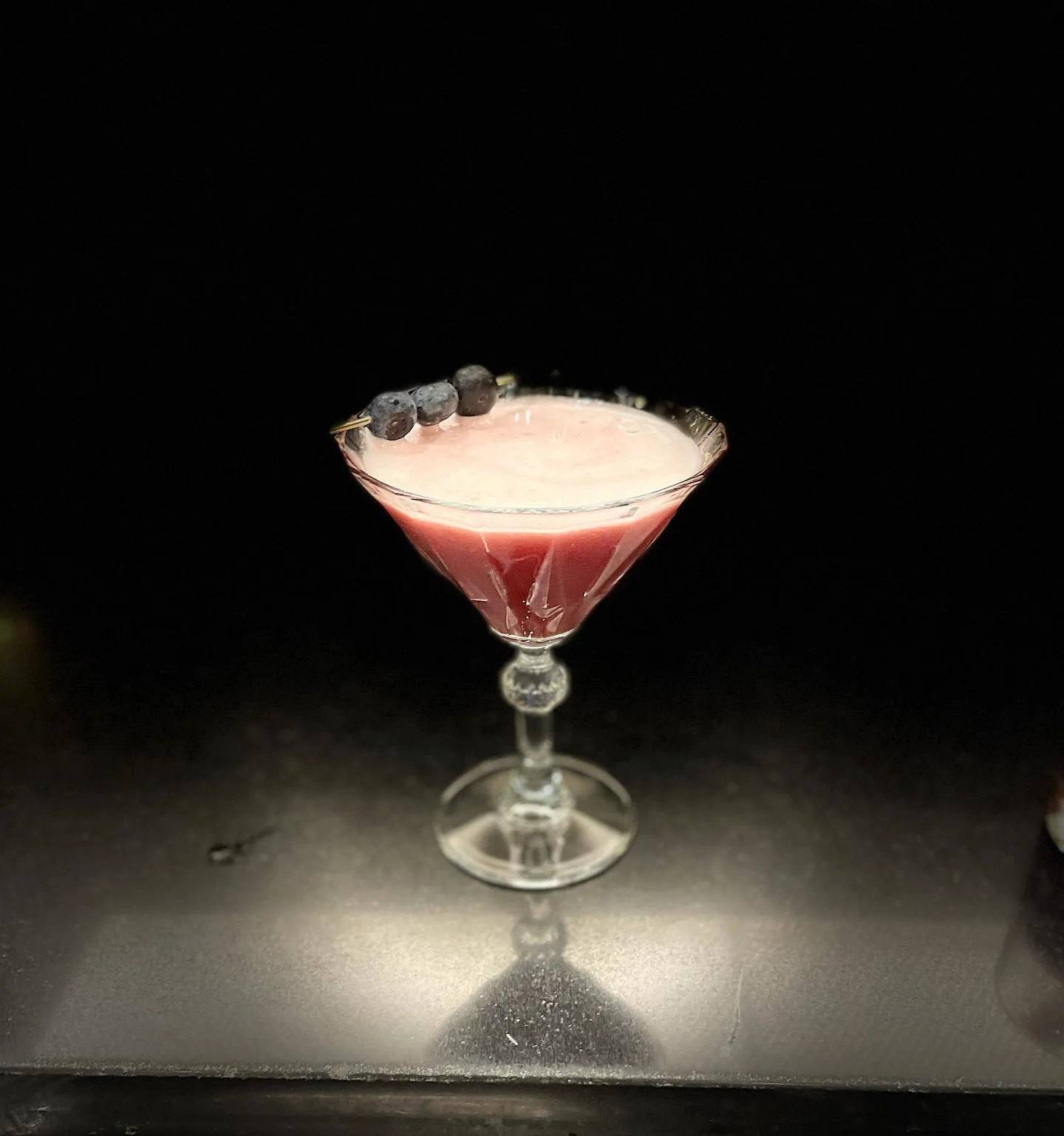 Cocktail crémeux aux myrtilles